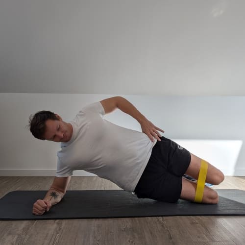 Übung Tendinitis calcarea der Hüfte