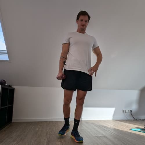 Übung Tendinitis calcarea der Hüfte